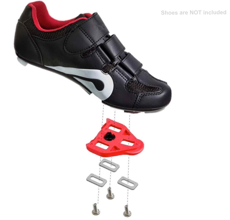 Boerte Compatible with Peloton Look Delta (9 Degree Float) Bike Replacement Cleats - Indoor Cycling & Road Bike Cleat Set - Fully Compatible with Peloton & Spin - Perfect for Beginner - BeesActive Australia