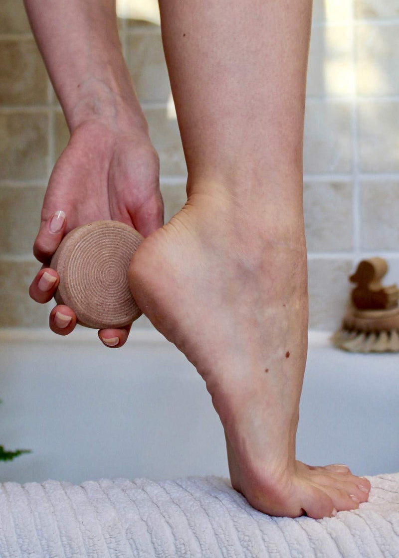 Natural Sandstone Exfoliating Foot File, Long-Lasting, Sustainable, Zero-Waste, Handcrafted in Sweden - BeesActive Australia