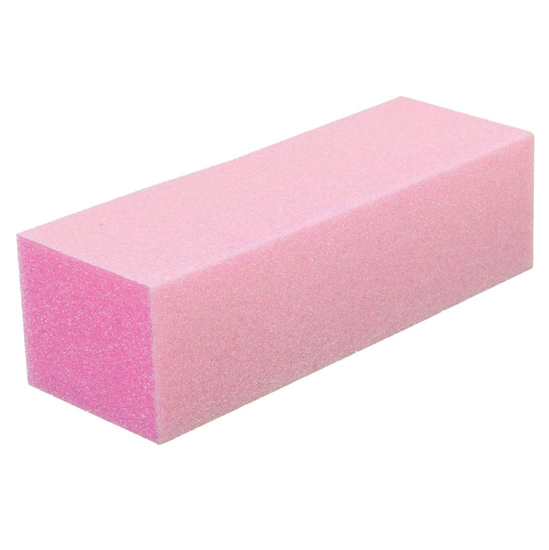 ForPro Pink Three-Sided Pedicure Block - 100/180 Grit - Three-Sided Pedicure Nail Buffer - 3.5” L x 1” W x 1.25” H – 15-Count - BeesActive Australia