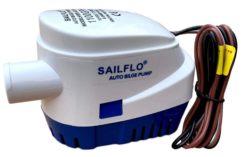 [AUSTRALIA] - SAILFLO Automatic Submersible Boat Bilge Water Pump 12v 1100gph Auto with Float Switch 1 1/8 inch (29mm) Outlet… 