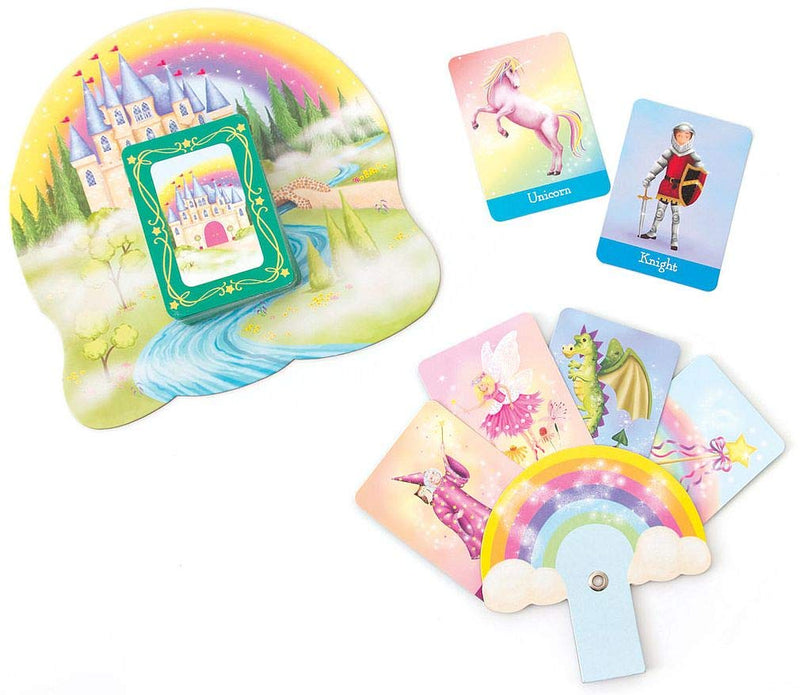 [AUSTRALIA] - Playhouse Fairy Tale Magic Go Fish! Card Game with Rainbow Shaped Easy Card Holders Go Fish Card Game 
