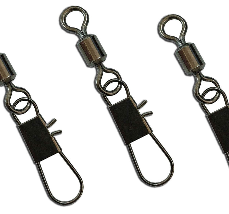 [AUSTRALIA] - JSHANMEI Fishing Swivel Snap Kit Rolling Barrel Swivel with Safety Snap Connector Fishing Tackle Accessories 300pcs Rolling Swivel Snap Kit 