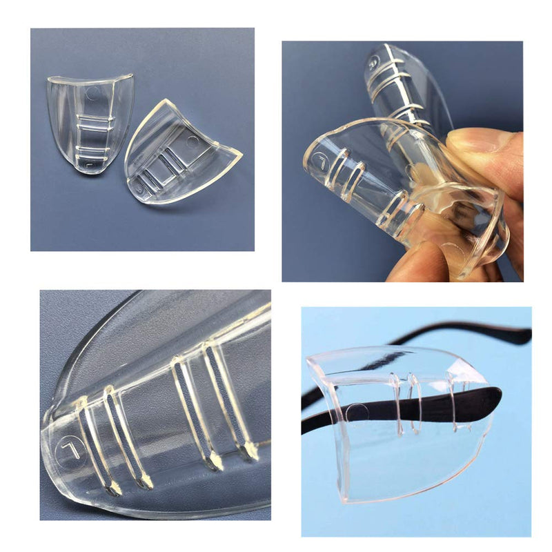 6 Pairs Safety Eye Glasses Side Shields Slip On Clear Side Shield for Safety Glasses Fits Small to Medium - BeesActive Australia