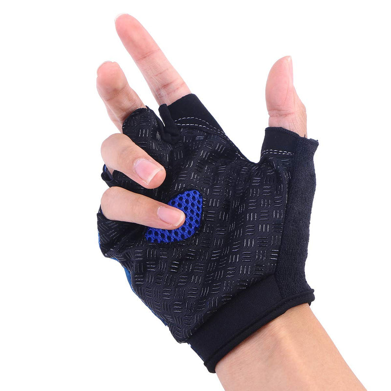 [AUSTRALIA] - VORCOOL UV Protection Fishing Fingerless Gloves Anti-Slip Fishing Gloves for Cycling Climbing Fishing Riding Kayaking Size M 