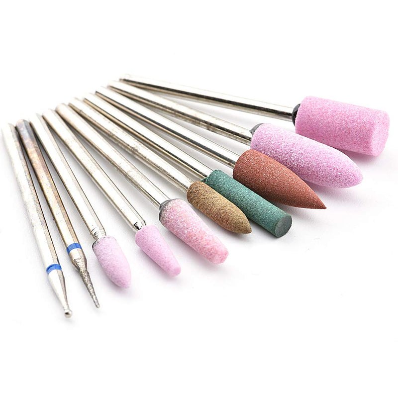 JACA Ceramic Nail Drill Bits Electric Manicure Head Replacement Device For Manicure Pedicure Polishing Mill Cutter Nail Files - BeesActive Australia