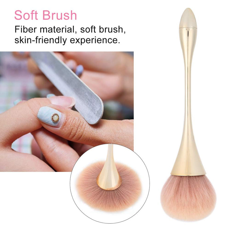 Nail Art Brush, Nail Dust Removal Brush Long Handle Manicure Nail Art Tools Nail Powder Cleaning Brush - BeesActive Australia