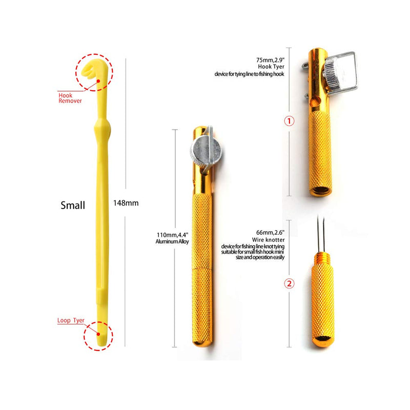 Loop Tyers for Fishing, Fishing Line Knot Tying Tool- 3 Set of Knot Tyers, Nail Knot Tyer, Hook Loop Tyer, Fishhook Remover Loop Tyer &Disgorger Detacher for Fly Fishing - BeesActive Australia