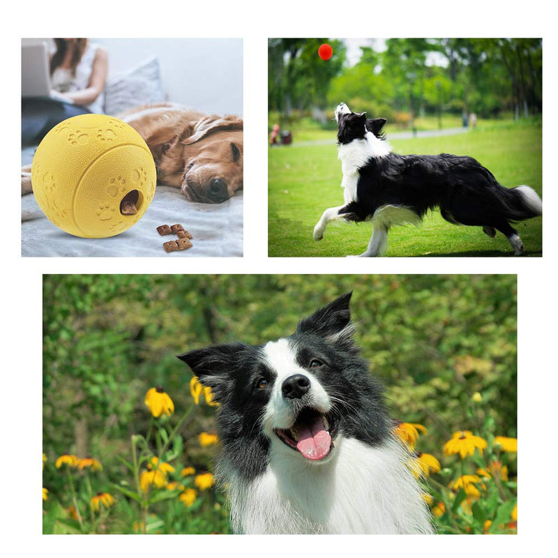 Volacopets 5 Different Functions Interactive Dog Toys, Dog Puzzle Toys, IQ Treat Ball for Medium Large Dog, Dog Squeaky Balls, Dog Ball, Food Treat Dispensing Toys, Puppy Toys Large Medium Dogs - BeesActive Australia