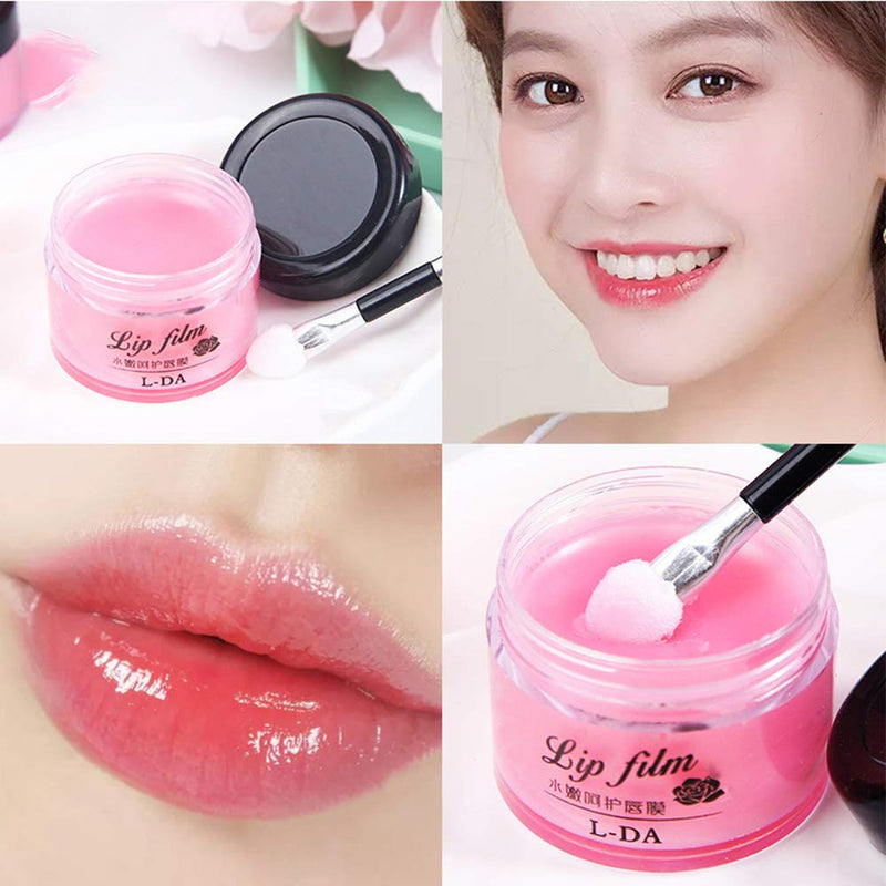 Lip Sleeping Mask, Cherry Moisturizer Repair Cracked Lips Plumper Mask Overnight Treatment, Moisturizing Collagen Lip Balm Mask Night Sleep Lip Mask with Lips Brush Gift - BeesActive Australia