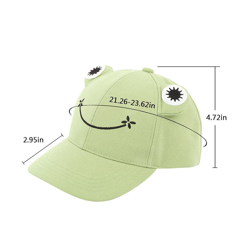 Multifit Unisex Frog Baseball Cap Cotton Frog Dad Cap Sports Outdoor Strapback Hat for Men Women Frog#55c - BeesActive Australia