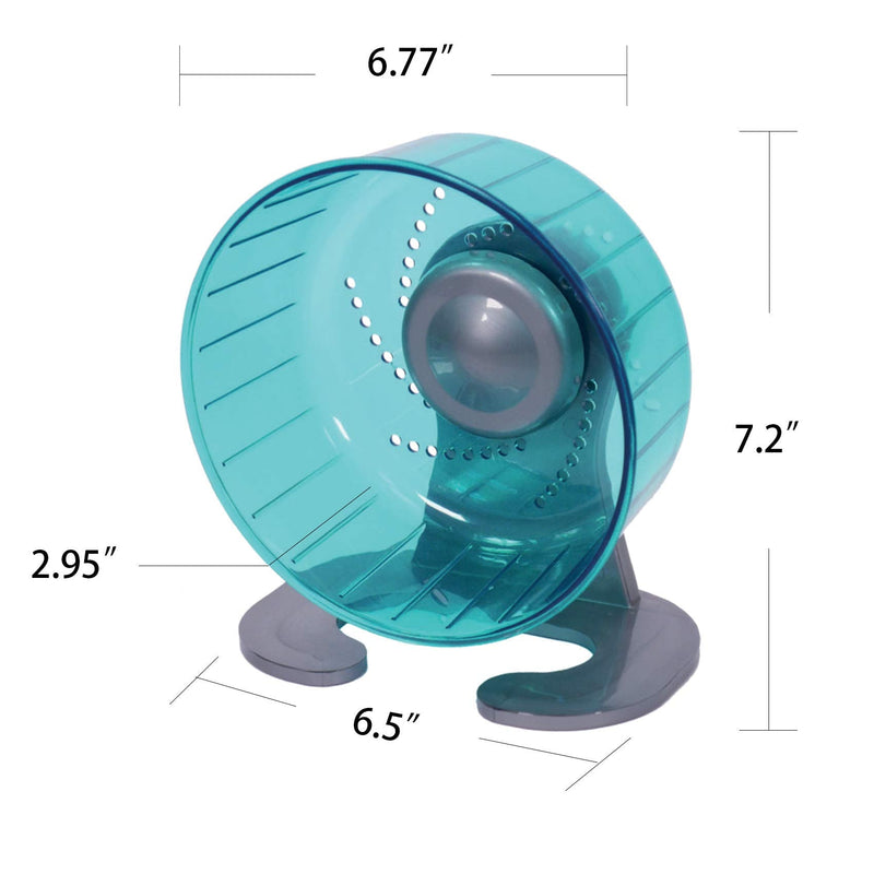 Petest Hamster Exercise Wheel, Silent Spinner Running Wheels for Small Animal, Hamster, Gerbils and Mice, Diameter 6.7 inch / 8.3 inch, Multiple Colors Available Green - BeesActive Australia
