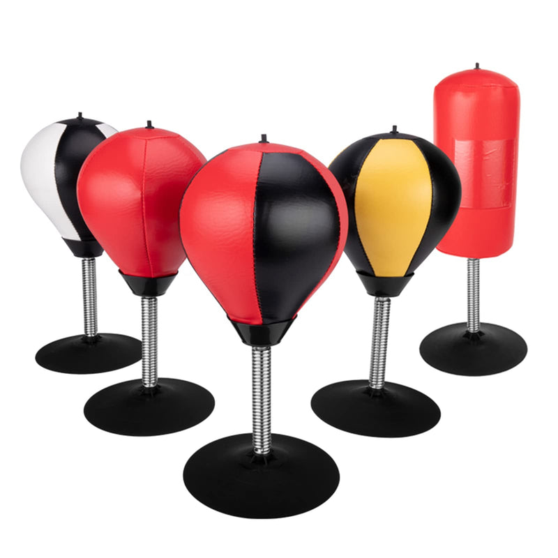 Tembebi Desktop Punching Bag ,Mini Punching Bag with Stand, Boxing Bag Stress Buster Gift to Help Vent Pressure BLACK AND WHITE - BeesActive Australia
