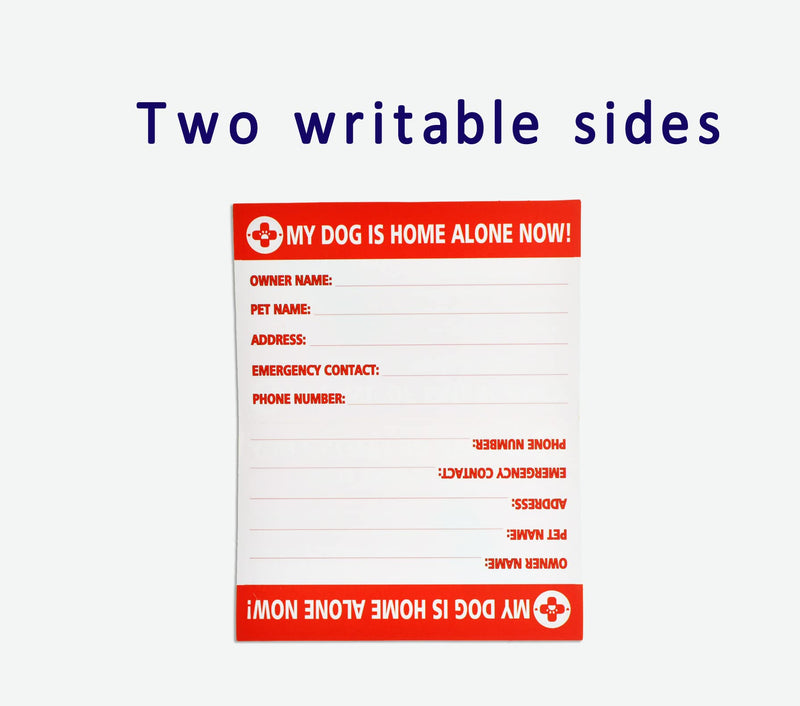 CloceanBrand My Dogs are Home Alone Alert Key Tag Keychain Emergency Contact Wallet Card Folded - 2 Writable Back Sides (Dog Emergency Wallet Card & Tag)… Dog Emergency Wallet Card & Tag - BeesActive Australia