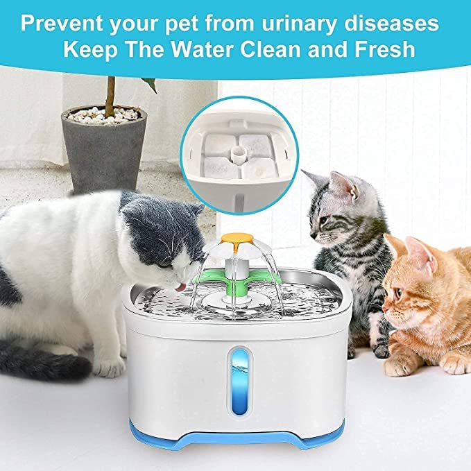VinDox Pet Fountain Replacement Filters-Cat Fountain Carbon Filters for Venken Cat Water Fountain Cotton Square-16 Pack Filters - BeesActive Australia