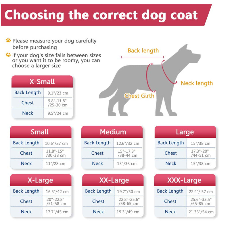 SAWMONG Dog Fleece Hoodie, Windproof Waterproof Dog Coat Fleece & Cotton Lined Warm Dog Jacket, Cold Weather Pet Apparel Clothes Vest for Small Medium Large Dog M: Length 12.6", Chest 15"-17.3" Red - BeesActive Australia