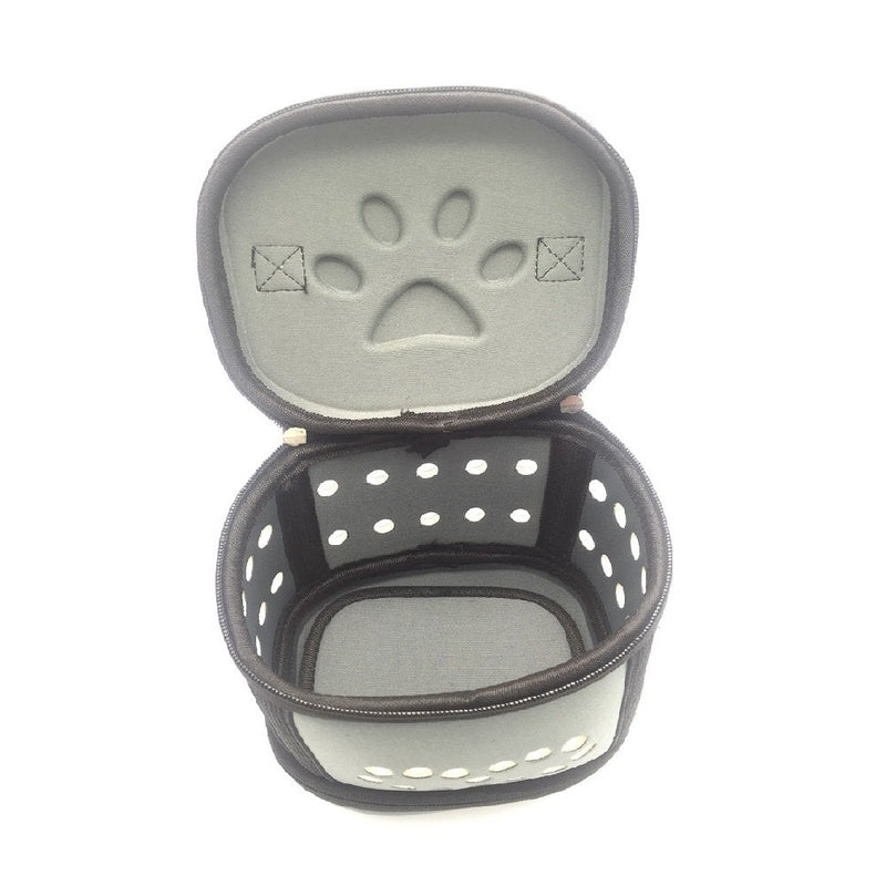 Portable Mini Poodle Carrier Hamster Cage - Travel Carry Bag Soft-Sided Kennel for Tiny Pet Small Animal Hedgehog Mouse Rat Sugar Glider Squirrel Chinchilla Rabbit Ferrest Gray - BeesActive Australia