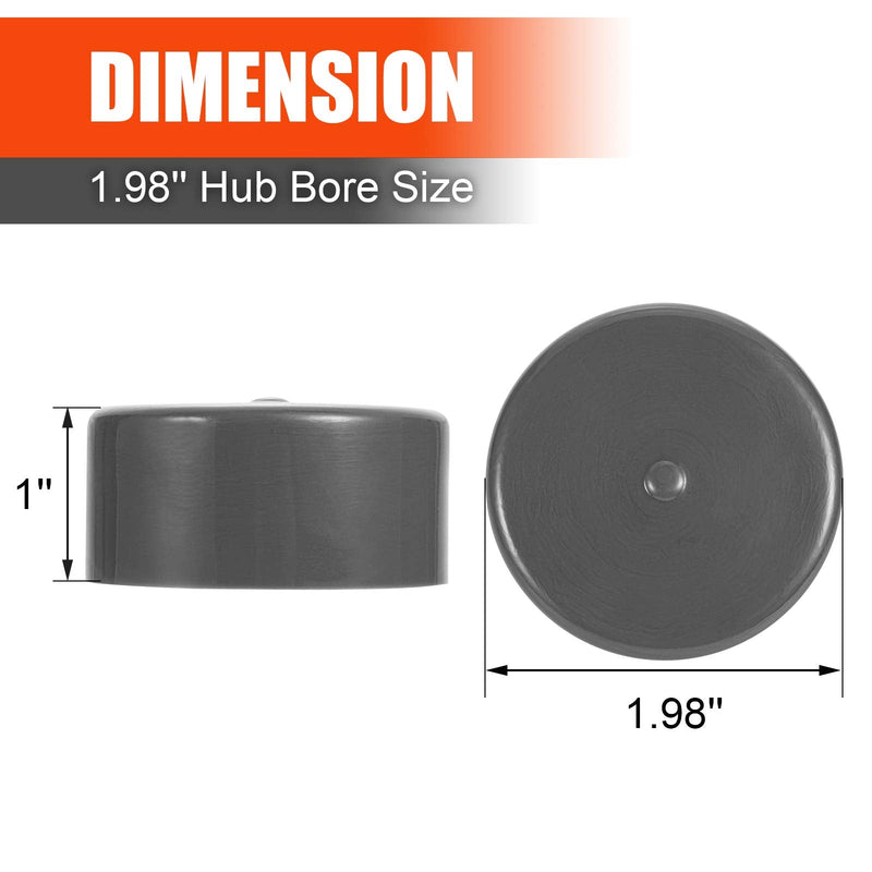 CZC AUTO Bearing Buddy Bras 1.98 Inch Rubber Caps Dust Covers Replacement for Bearing Partner Bra for Trailer Boat Wheel, 2 Pack - BeesActive Australia