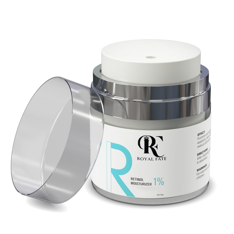 RF ROYAL FATE Retinol Moisturizer Face and Neck Skin Cream For Fine Lines and Wrinkles, and Anti-Aging Effect. Made With Shea Butter, Jojoba Oil, Vitamin E and Hyaluronic Acid. Fragrance Free 1.7 oz - BeesActive Australia