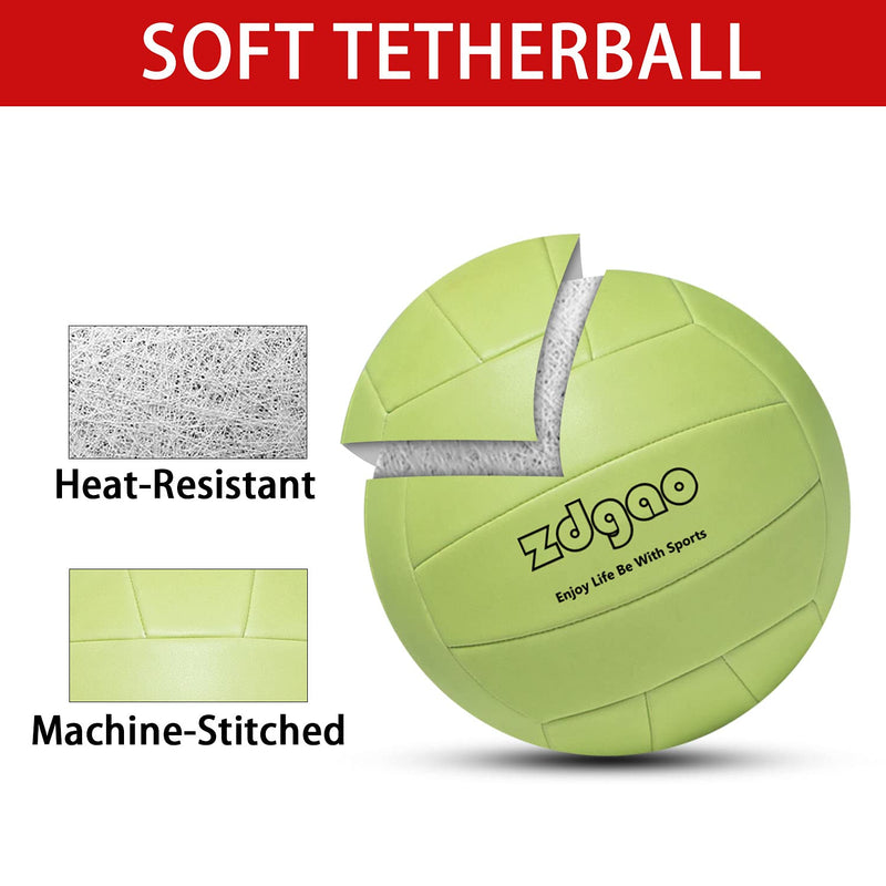 YDDS Tether Balls and Rope Set, Glow in Dark, Come with Carabiner, Ball Pump with Needle, and Extra Rope for Replacement - BeesActive Australia
