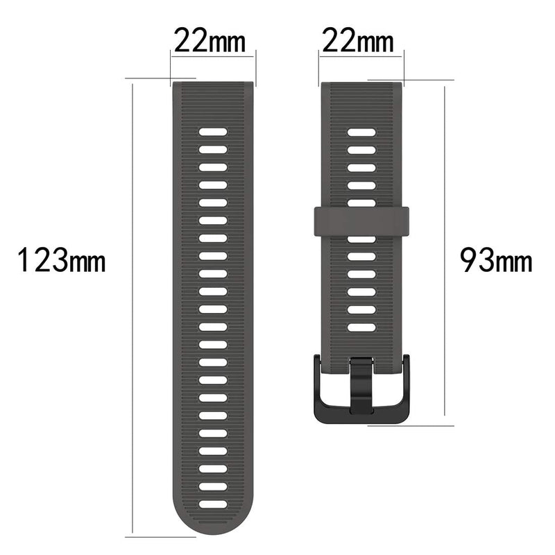 Compatible for Garmin Forerunner 935 Replacement Band, AWADUO Replacement Silicone Wrist Band Strap for Garmin Forerunner 945/935 /Fenix 5 Plus/5 /Quatix 5/5 Sapphire/Approach S60 (Silicone Black) Silicone Black - BeesActive Australia