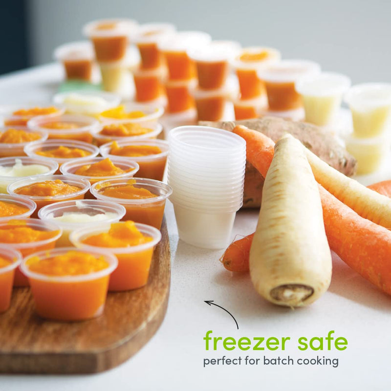 Mummy Cooks, 20 6 Month Plus Weaning Portion Pots for Freezing Baby Food, Reusable, no BPA - BeesActive Australia