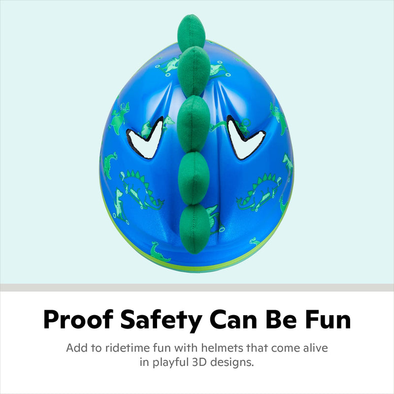 Schwinn Kids Bike Helmet with 3D Character Features, Infant and Toddler Sizes Blue/Green - BeesActive Australia