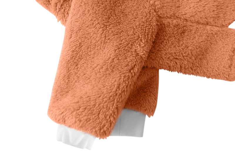 Esobo Fashion Winter Dog Warm Coat Jacket Four-Legged Neck Warm Pet Sweaters for Small Medium Large Dogs Orange - BeesActive Australia