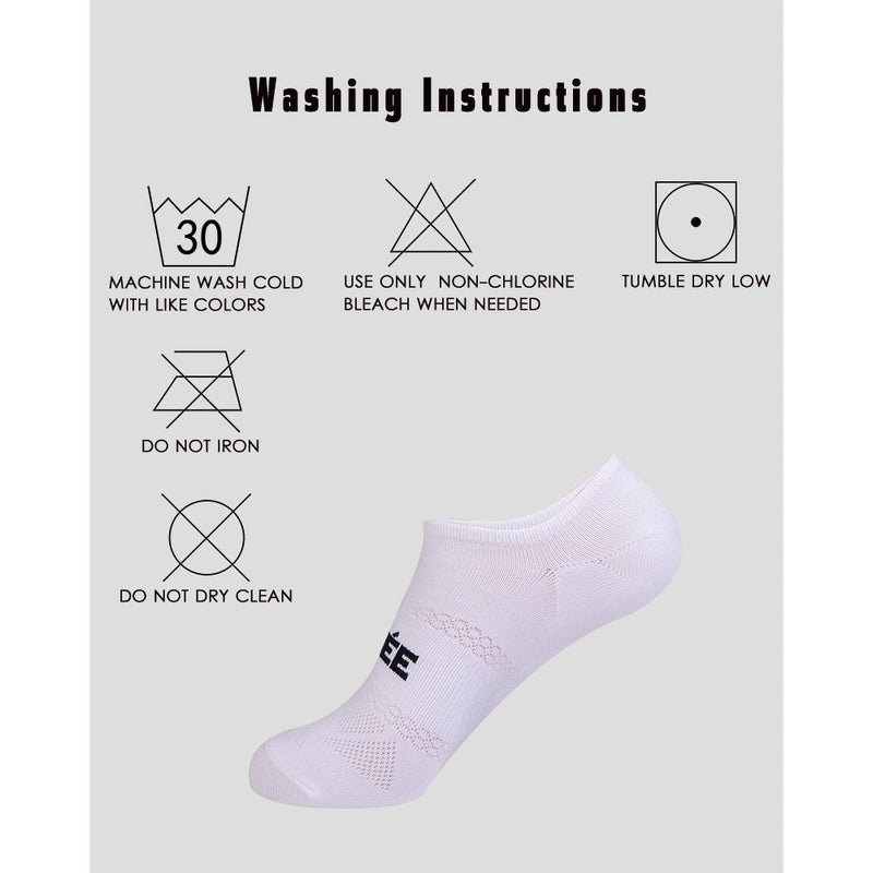 JOYNÉE Men's Athletic Non Slip No Show Short Socks with Silicone 6 Pack Black/White/Grey(6 Pairs) - BeesActive Australia