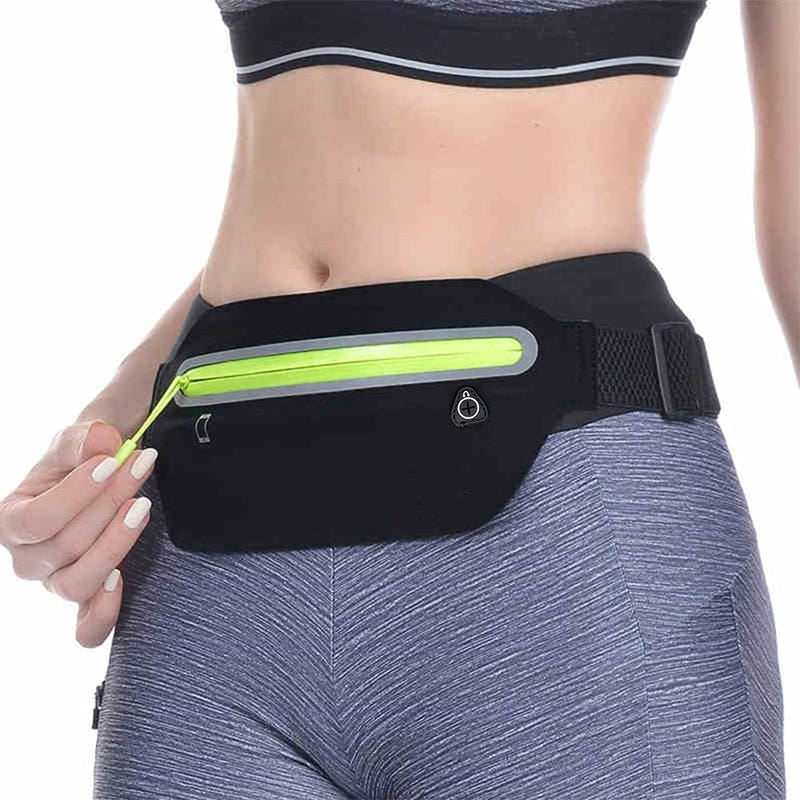 Baitoo Slim Running Belt Fanny Pack,Ultra Light Runners Belt Exercise Running Fanny Pack Bag Belt For Women Men Black - BeesActive Australia
