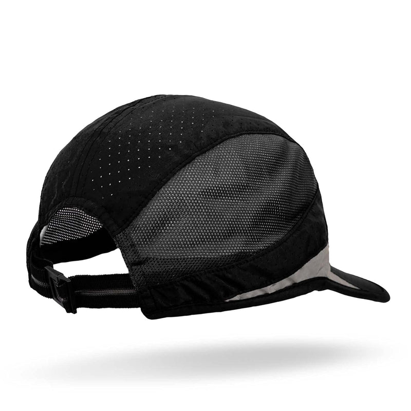 Performance Running Hat | Moisture Wicking and Reflective Run Hat | Multiple Colors Black - BeesActive Australia