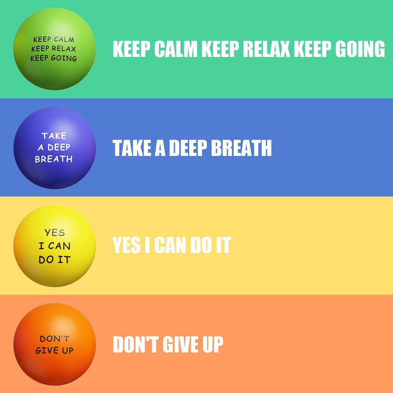 KDG Motivational Stress Balls(20 Pack) for Kids and Adults,Stress Relief Balls with Quetos to Relieve Anxiety and Manage Anger as Gift 20 Pack - BeesActive Australia