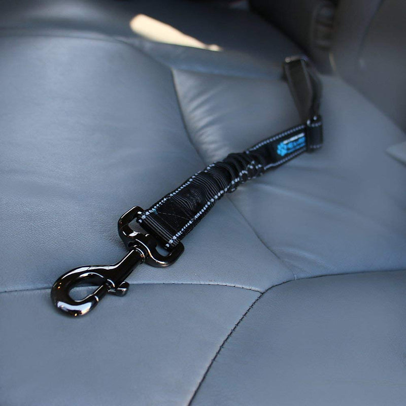 Max and Neo Dog Vehicle Seat Belt Bungee Harness Car Leash - We Donate a Leash to a Dog Rescue for Every Leash Sold BLACK - BeesActive Australia