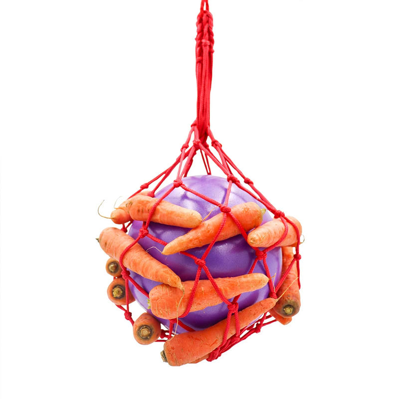 Horse Treat Ball Carrot Feeder Toy Hanging Feeding Toy Goat Feeder Ball for Horse Goat Sheep Relieve Stress, Horse Stable Stall Paddock Rest Purple - BeesActive Australia