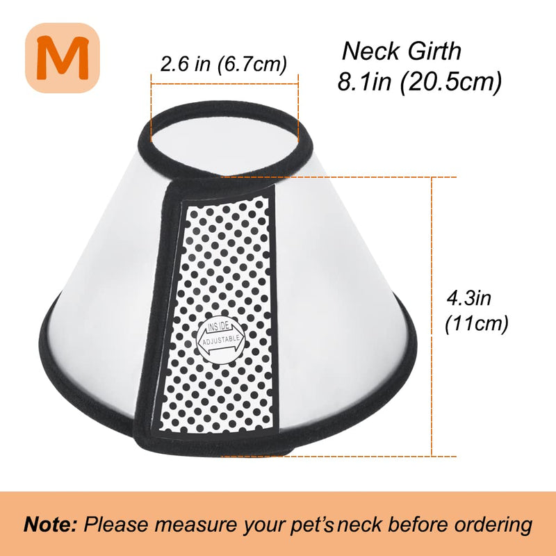 Vivifying Cat Cone, 3 Sizes of Adjustable Recovery Pet Cone Lightweight Plastic Elizabethan Collar for Cats, Kittens, Small Dogs and Rabbits M（Neck: 7.2-9.0 in） - BeesActive Australia