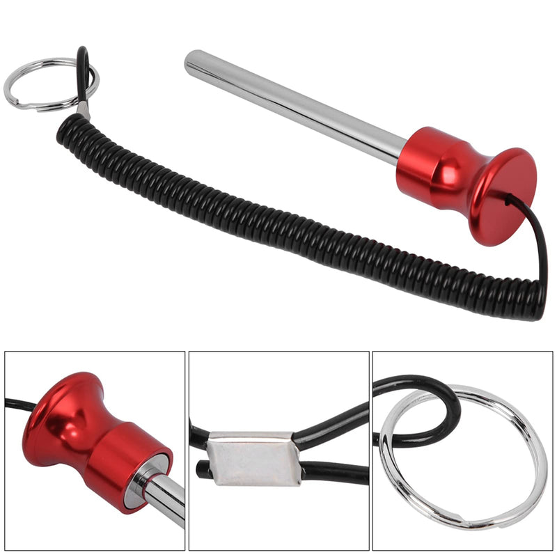 Keenso Weight Stack Pin, Pin Stack Training Strength Training Equipment Magnetic Weight Stack Pin with Pull Rope Strength Training Equipment Red - BeesActive Australia