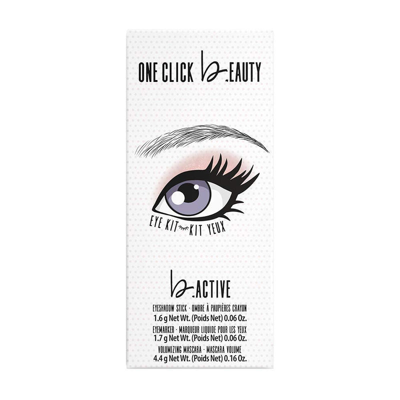 One Click Beauty b.Active 3-Piece Eye Kit, Longwear Makeup, The Mauves - BeesActive Australia