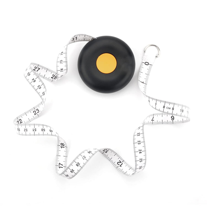 WINTAPE Tape Measure Body/Body Measuring Tape/Measuring Tape for body Measurements Black（80inch） - BeesActive Australia