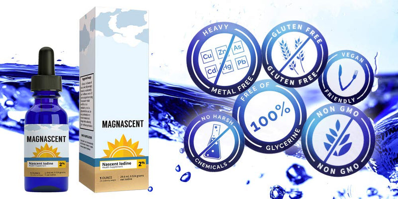MAGNASCENT Nascent Iodine Liquid Supplement � 2% Concentrated Iodine Solution Drops - Helps Promote Energy Levels & Supports Healthy Metabolism� Non GMO, Gluten-Free, Vegan- 1 oz (30 ml) - BeesActive Australia