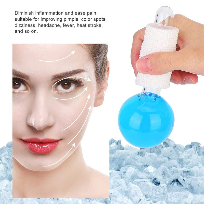 Massage Ice Cool Roller Ball, 2pcs Face Tightening Energy Ice Hockey Cold Compress Skin Massage Ice Ball Skin Care Tool for Puffiness, Redness and Pain - BeesActive Australia