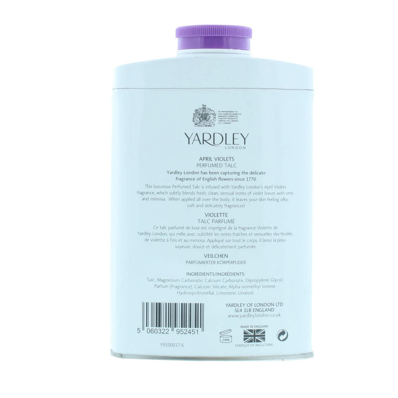 Yardley London April Violets Talc 2 Pack - Perfumed Talcum Powder for Women (2 x 200g) - BeesActive Australia