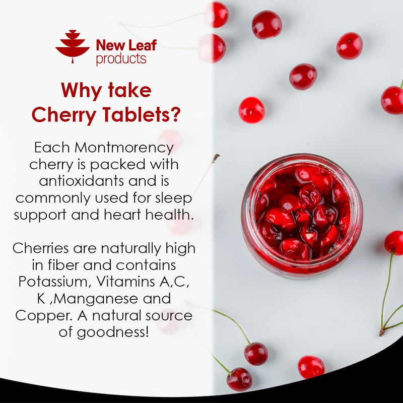 Montmorency Cherry 4000mg (2 per Serving) - 180 Tablets High Strength Concentrate - Natural Tart Cherry Vegan Supplements (not Capsules or Powder) - Non-GMO, 3 Months Supply - Made in The UK - BeesActive Australia