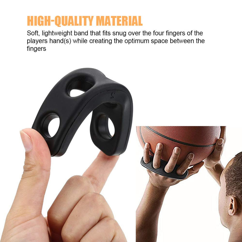 Wrzbest Basketball Shooting Trainer Aid Training Equipment Basketball Finger Spread Aids Posture Correction Device for Youth and Adult - Pack of 4, Blue and Black M - BeesActive Australia