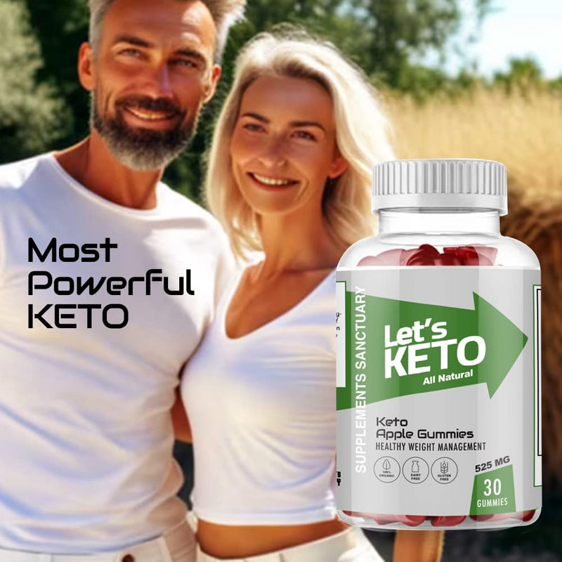 Lets Keto Gummies - Ketone Advanced Weight Loss Fat Burner - 30 Gummies - 1 Bottle - BeesActive Australia