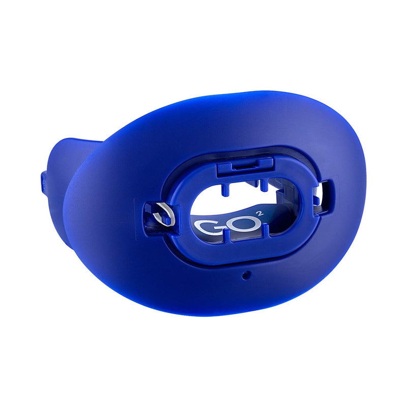 [AUSTRALIA] - GO2 Sports Football Mouth and Lip Guard with Maximum Air Flow for Increased Oxygen and Endurance Includes Dental Warranty Made in The USA Blue 