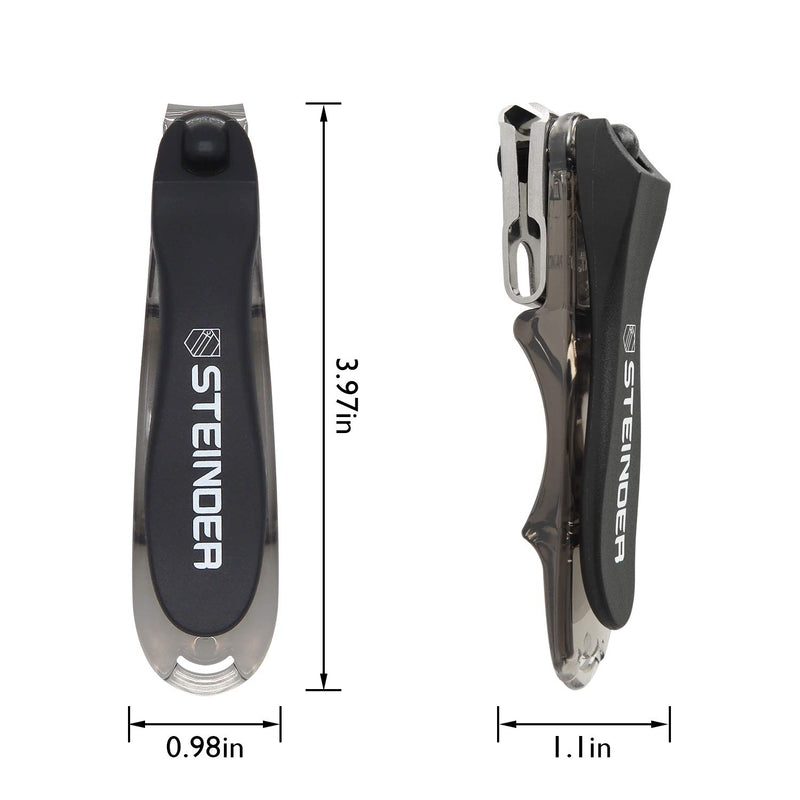 Toenail clippers, Steinder EASY Nail clippers Self Pedicure tool & Easy Grip Rotary Swivel Head for ingrown Toe nail,EZ grip & Effortless 360 Degree Rotary Blade & Nail Catcher Design - BeesActive Australia