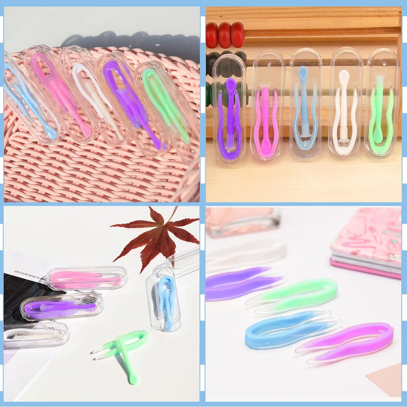 LYTIVAGEN 10 PCS Contact Lens Tweezers, Tweezers and Suction Stick with Small Box Contact Lenses Inserter Remover for Travel and Outdoor Activities - BeesActive Australia
