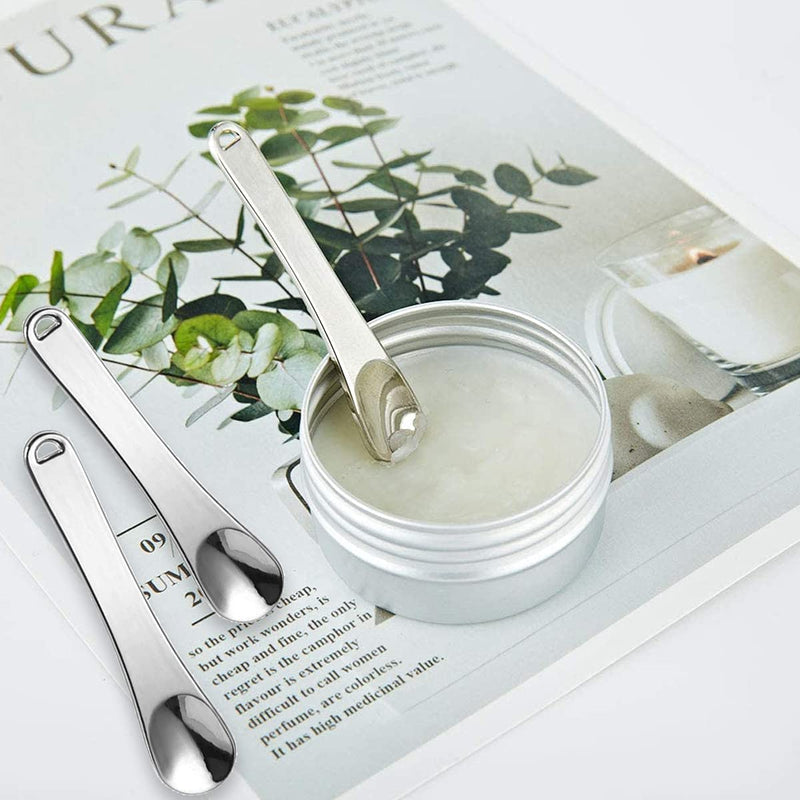 Metal Makeup Spatula,Forreen 12 Pieces Beauty Scoop Cosmetic Spatulas Face Cream Spoon Makeup Mask Spatula for Eye Cream Face Cream Mask Mix Sampling - BeesActive Australia