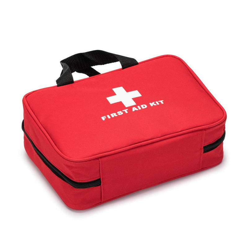 Jipemtra First Aid Bag, Small First Aid Bag Red First Aid Bag Small Portable Medicine Outdoor Travel Rescue Bag Pouch Tote First Responder for Camping Hiking Trekking Sport Home Health Car Red With Handles - BeesActive Australia