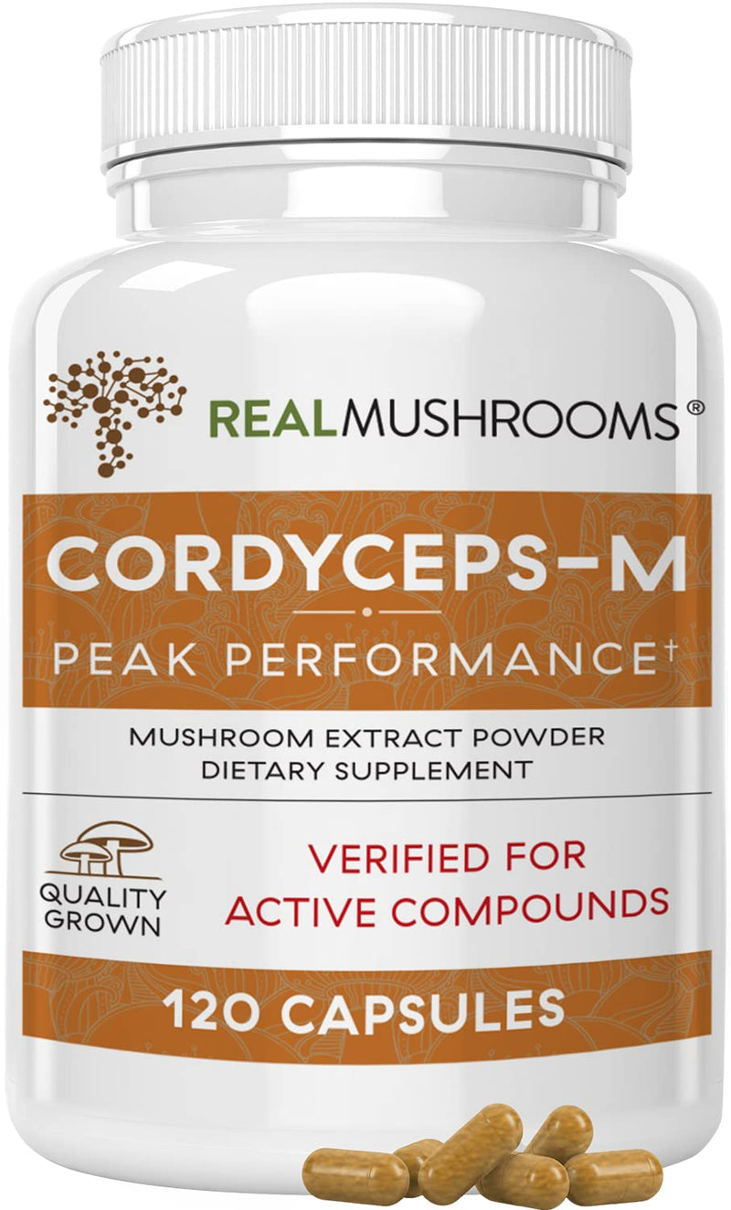 Real Mushrooms Cordyceps for Humans (120ct) and Lions Mane for Pets (120ct) - Bundle for Energy, Vitality & Cognition - Vegan, Non-GMO, Gluten-Free, Grain-Free Mushroom Extract Supplements - BeesActive Australia