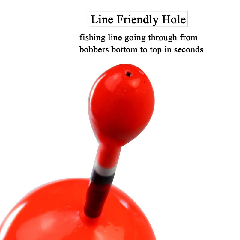 THKFISH Fishing Floats Bobbers Slide Floats Balsa Fishing Bobber Slip Bobbers for Crappie Panfish Trout Bass (1/2oz 2"x5.28") (1/6 1.6"x4.8") 5Pcs Black and Red 1/2 oz 2"x5.28" - 5Pcs - BeesActive Australia